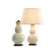 American-style creative ceramic gourd table lamp, bedside lamp, retro living room and study decorative lamp, simple American-style lighting fixtures, European style Item Picture